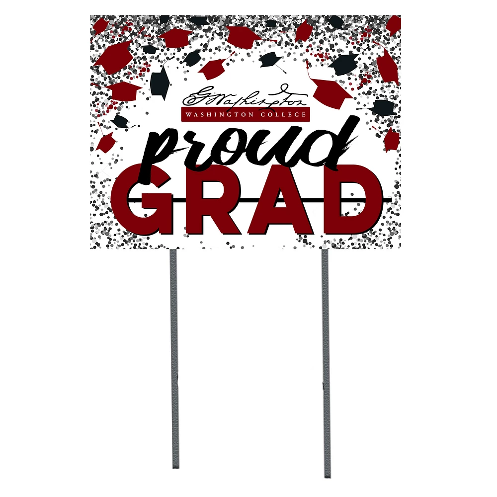 Washington College Shoremen 18" x 24" Proud Grad Yard Sign