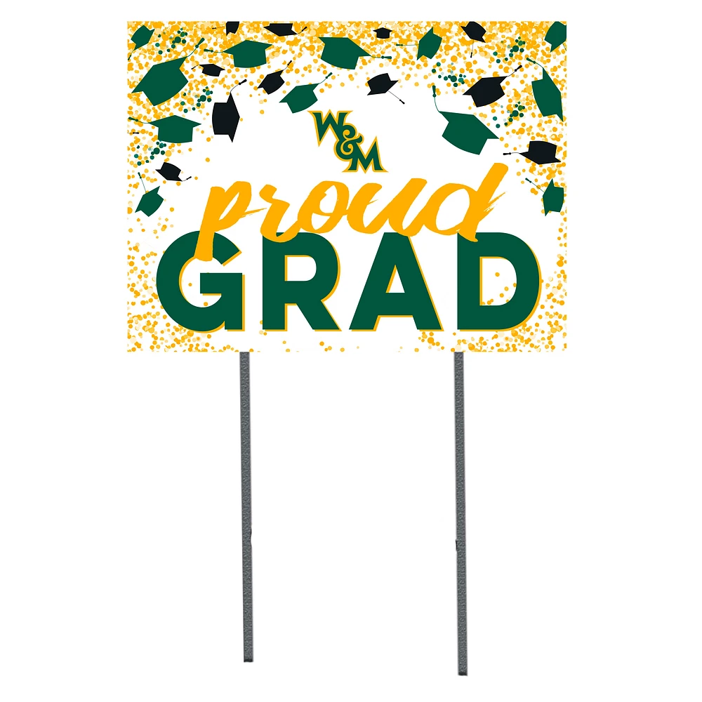 William & Mary Tribe 18" x 24" Proud Grad Yard Sign