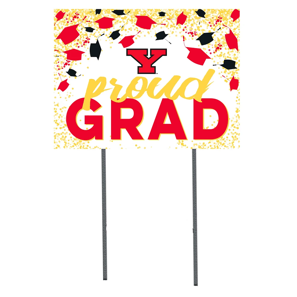Youngstown State Penguins 18" x 24" Proud Grad Yard Sign