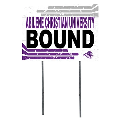 Abilene Christian University Wildcats 18'' x 24'' Bound Yard Sign