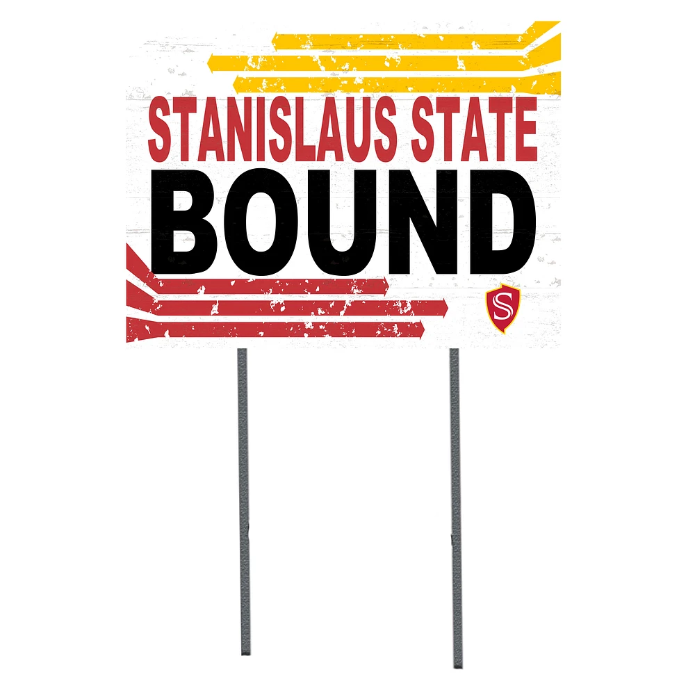Cal State Stanislaus Warriors 18'' x 24'' Bound Yard Sign