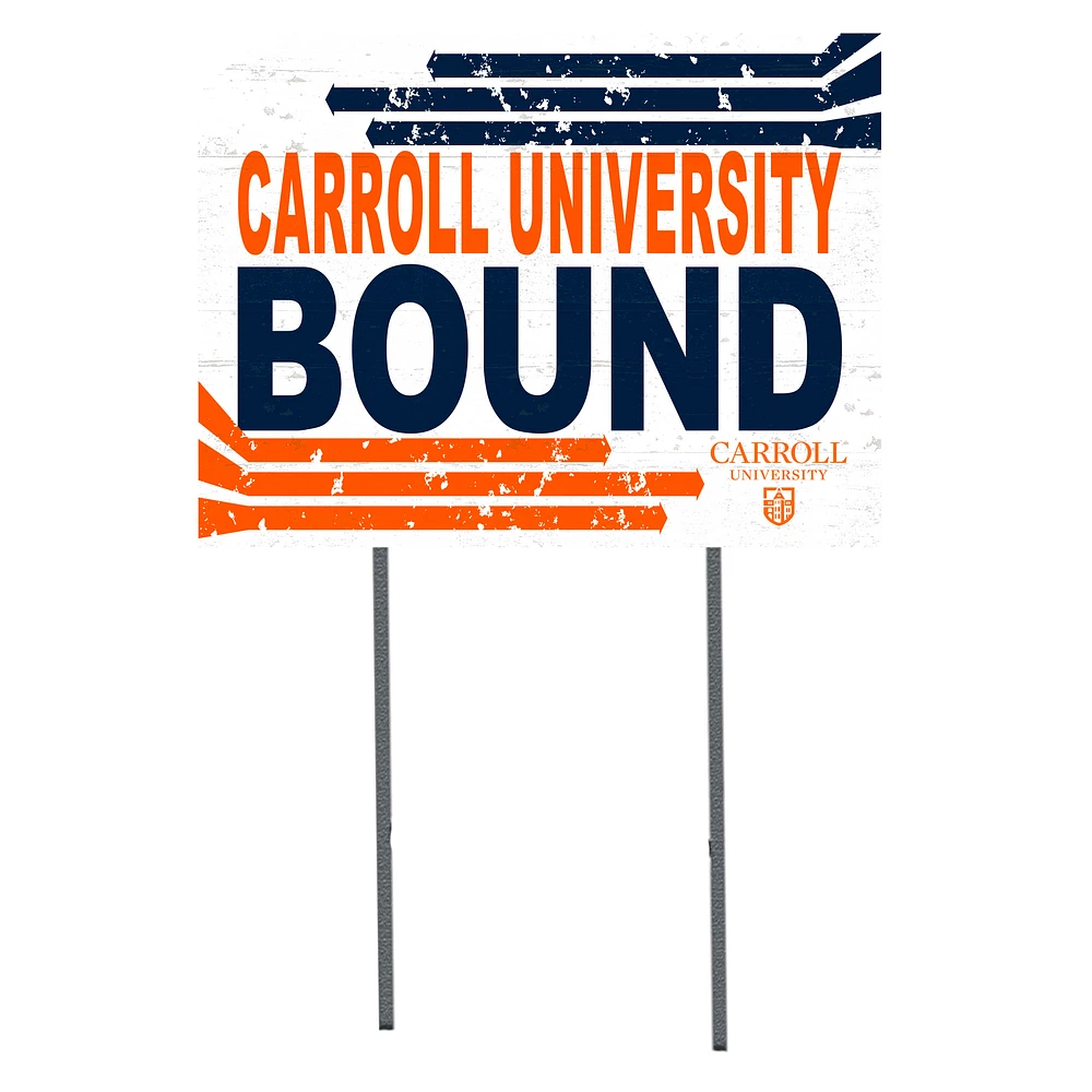 Carroll University Pioneers 18'' x 24'' Bound Yard Sign