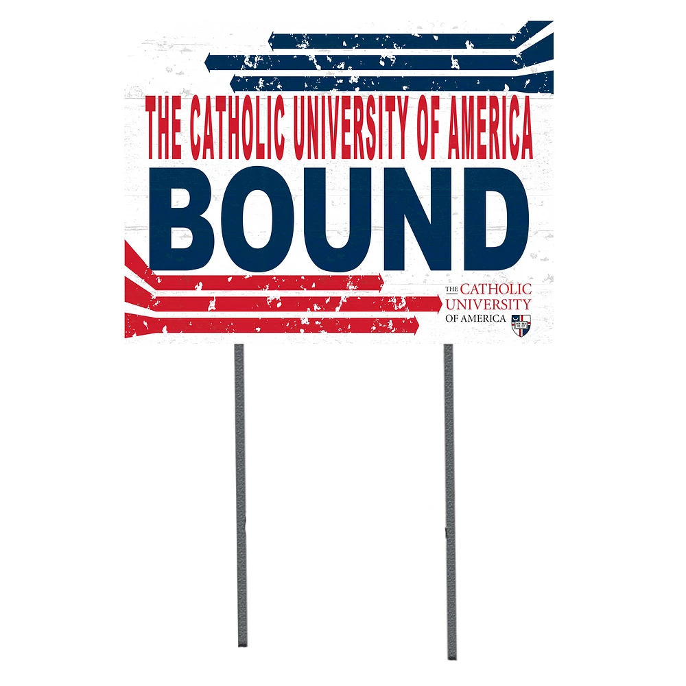 Catholic University Cardinals 18'' x 24'' Bound Yard Sign