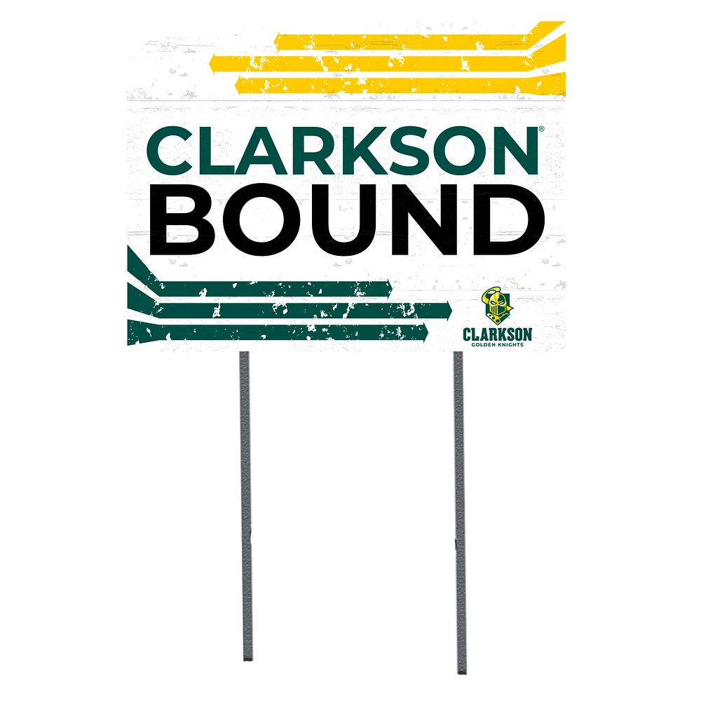 Clarkson Golden Knights 18'' x 24'' Bound Yard Sign