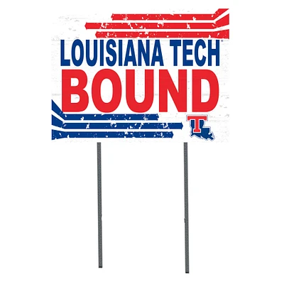 White Louisiana Tech Bulldogs 18" x 24" Bound Yard Sign