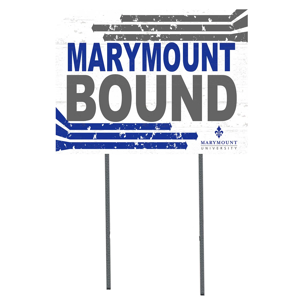 White Marymount Saints 18" x 24" Bound Yard Sign
