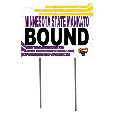 White Minnesota State Mavericks 18" x 24" Bound Yard Sign