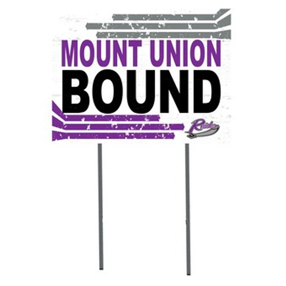 White Mount Union Purple Raiders 18" x 24" Bound Yard Sign