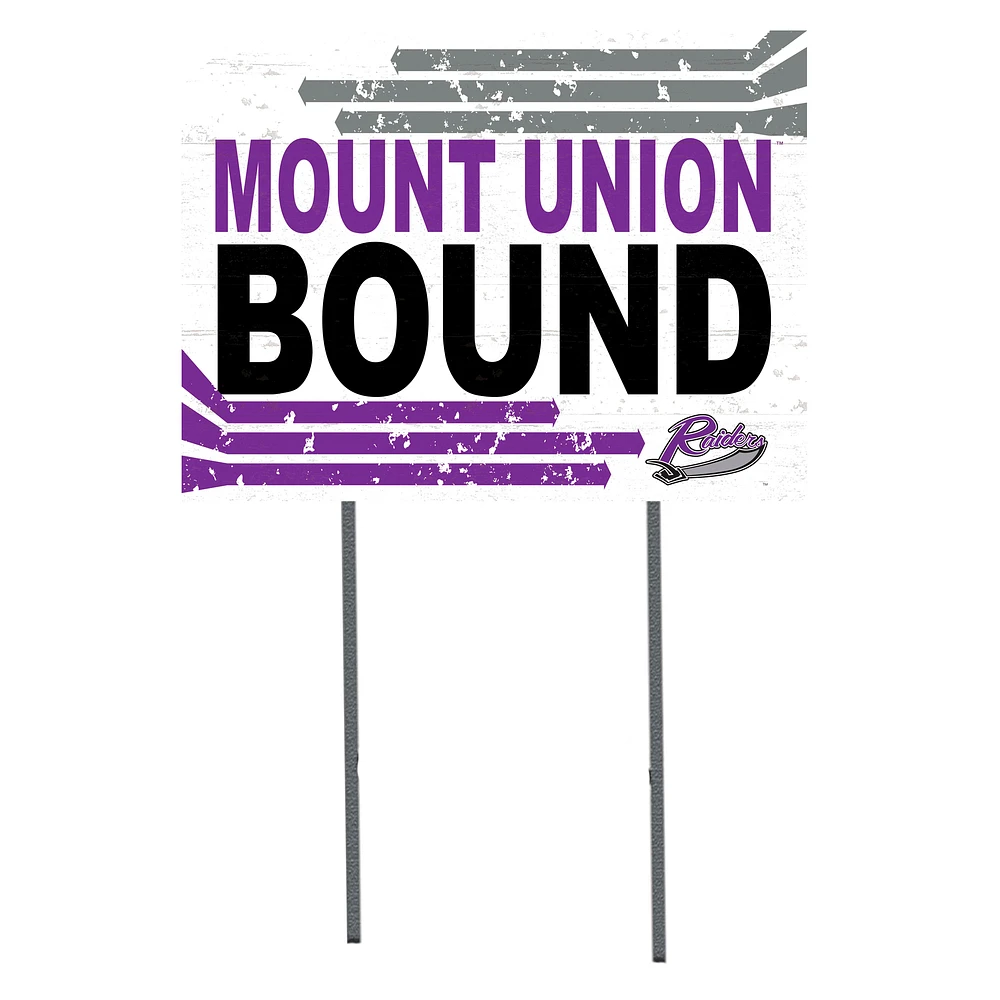 White Mount Union Purple Raiders 18" x 24" Bound Yard Sign