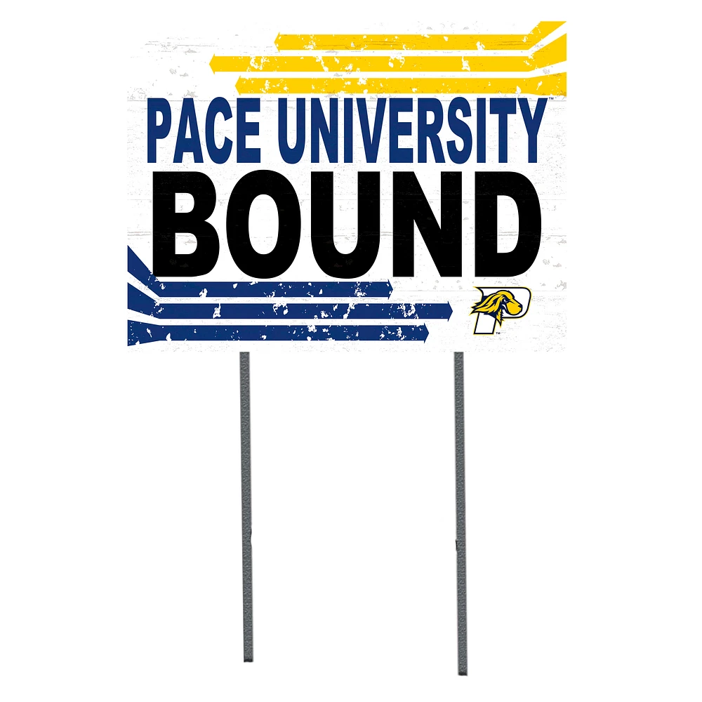 White Pace University Setters 18" x 24" Bound Yard Sign
