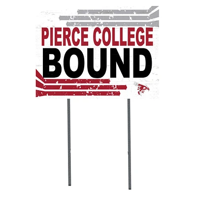 White Pierce College Raiders 18" x 24" Bound Yard Sign