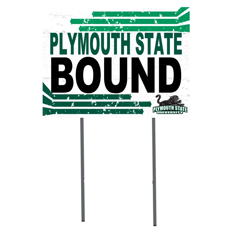 White Plymouth State Panthers 18" x 24" Bound Yard Sign