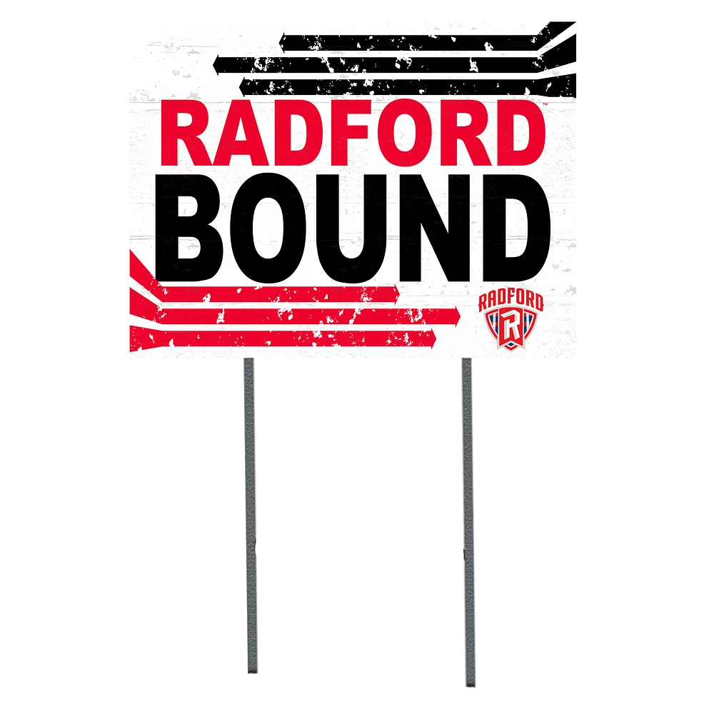 White Radford Highlanders 18" x 24" Bound Yard Sign