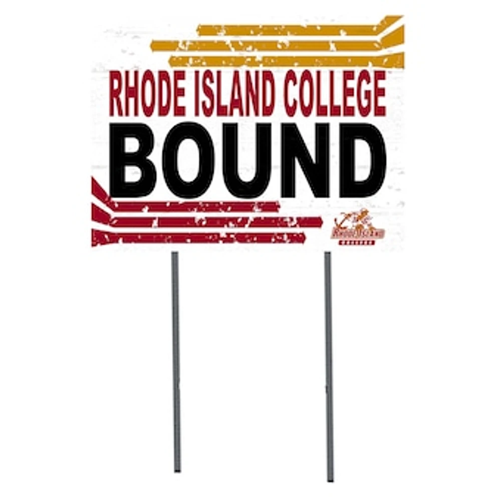 White Rhode Island Anchormen 18" x 24" Bound Yard Sign