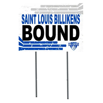 White Saint Louis Billikens 18" x 24" Bound Yard Sign