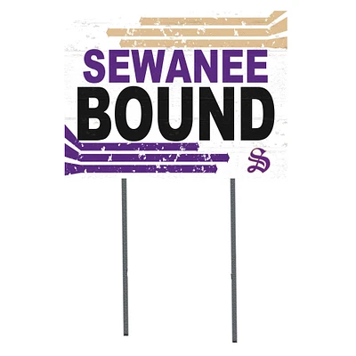 White Sewanee Tigers 18" x 24" Bound Yard Sign