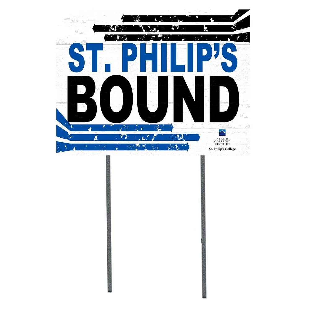 White SPC Tigers 18" x 24" Bound Yard Sign
