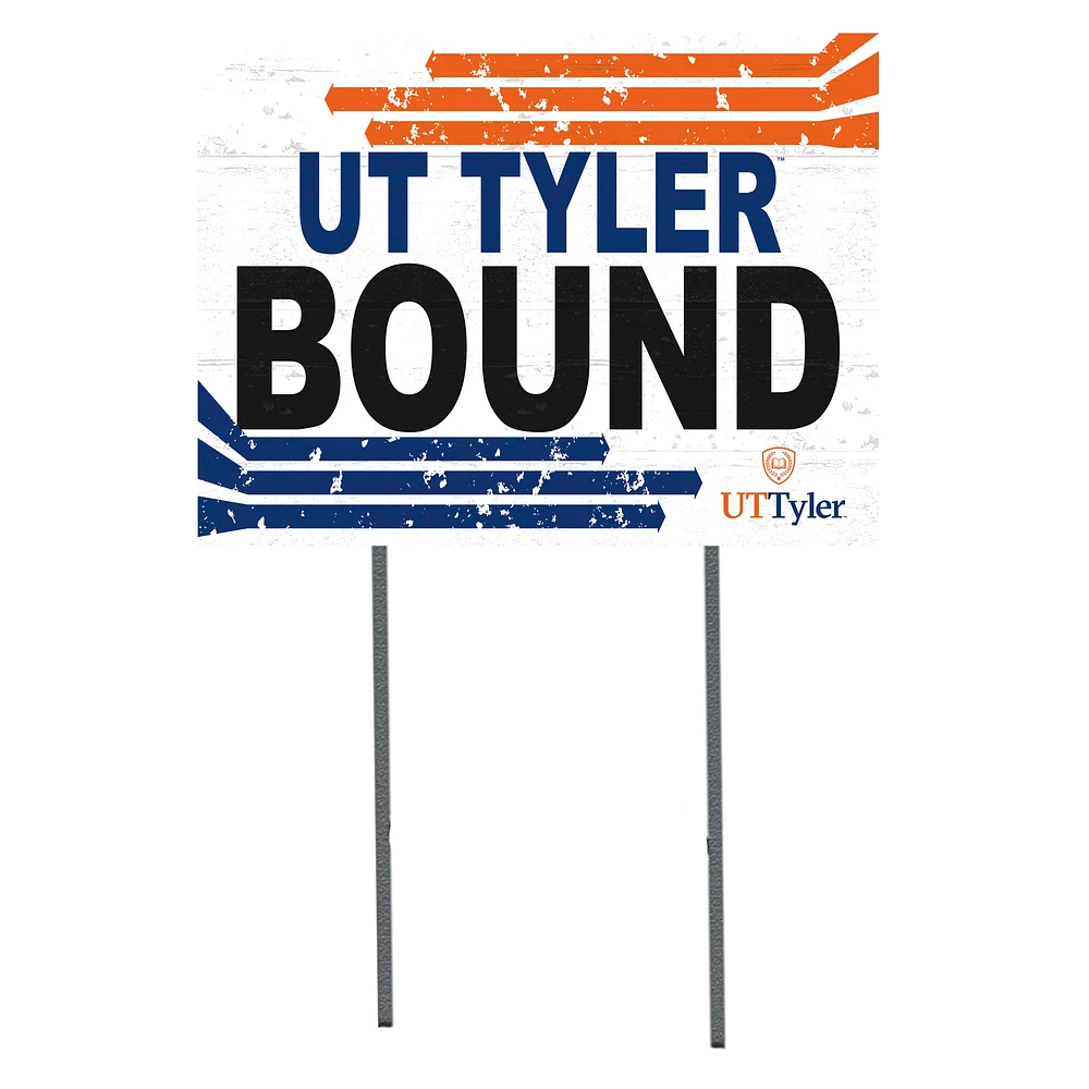 White Texas Tyler Patriots 18" x 24" Bound Yard Sign
