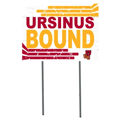 White Ursinus Bears 18" x 24" Bound Yard Sign