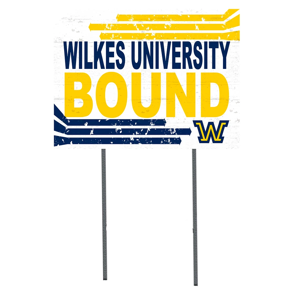 White Wilkes Colonels 18" x 24" Bound Yard Sign