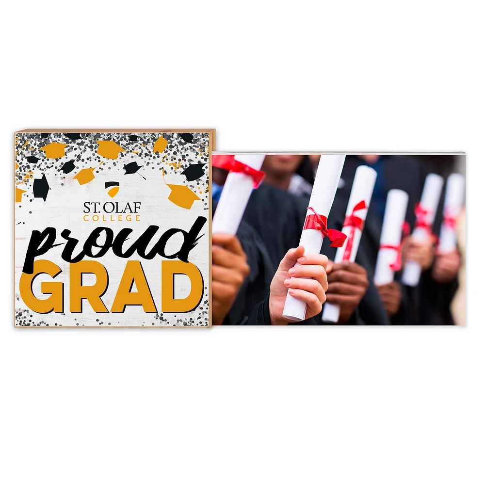 White St. Olaf Oles 5" x 10.5" Proud Grad Floating Frame