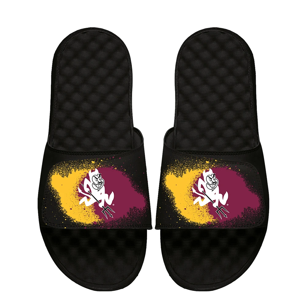 Youth ISlide Black Arizona State Sun Devils Spray Paint Slide Sandals