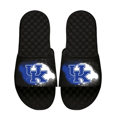 Youth ISlide Black Kentucky Wildcats Spray Paint Slide Sandals