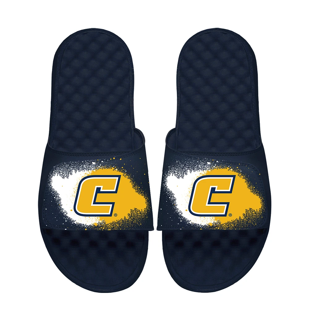 Youth ISlide Navy Tennessee Chattanooga Mocs Spray Paint Slide Sandals
