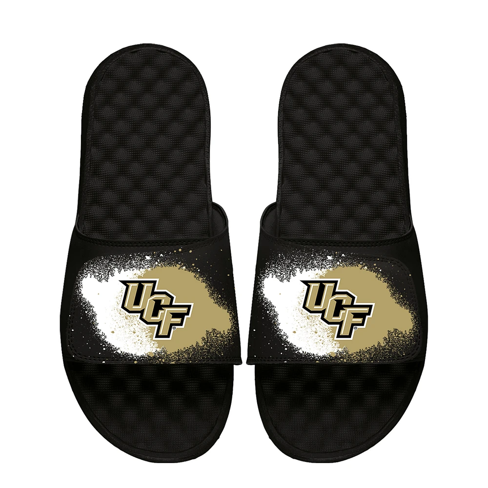 Youth ISlide Black UCF Knights Spray Paint Slide Sandals