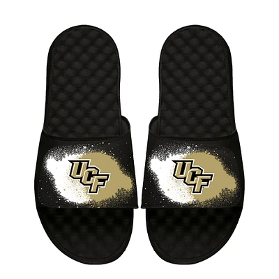 Youth ISlide Black UCF Knights Spray Paint Slide Sandals