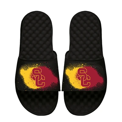 Youth ISlide Black USC Trojans Spray Paint Slide Sandals