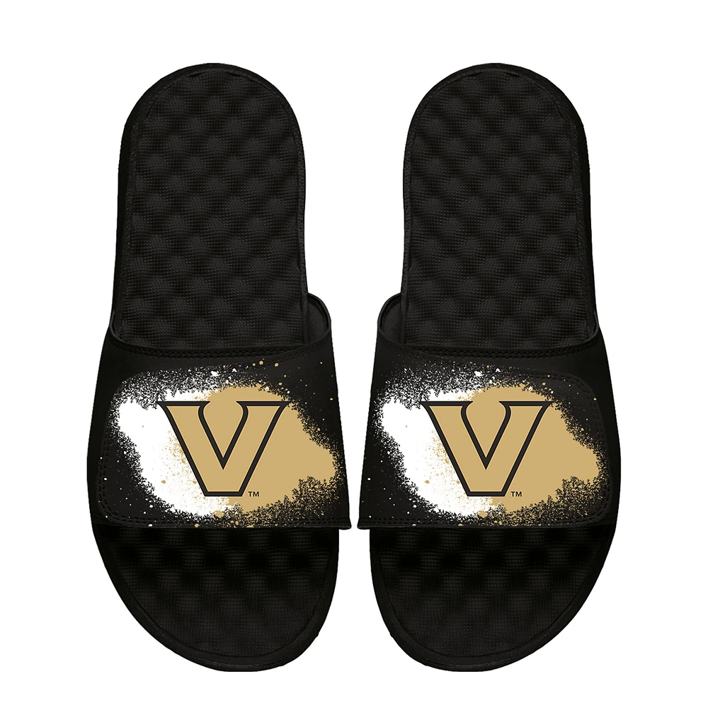 Youth ISlide Black Vanderbilt Commodores Spray Paint Slide Sandals