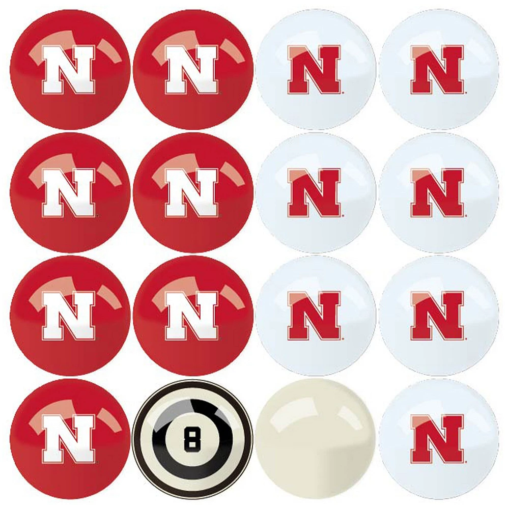 Imperial Nebraska Huskers Billiard Ball Set with Numbers
