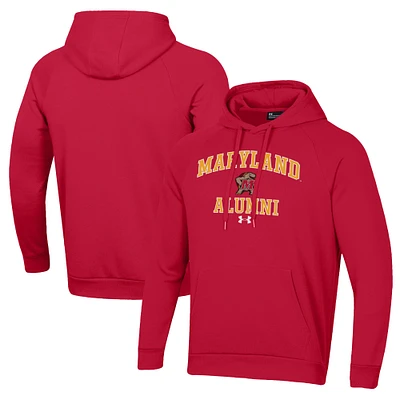 Men's Under Armour Red Maryland Terrapins Alumni All Day Pullover Hoodie