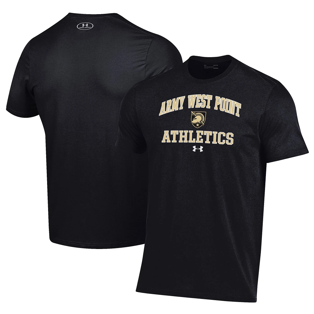 Men's Under Armour Black Army Knights Athletics Performance T-Shirt