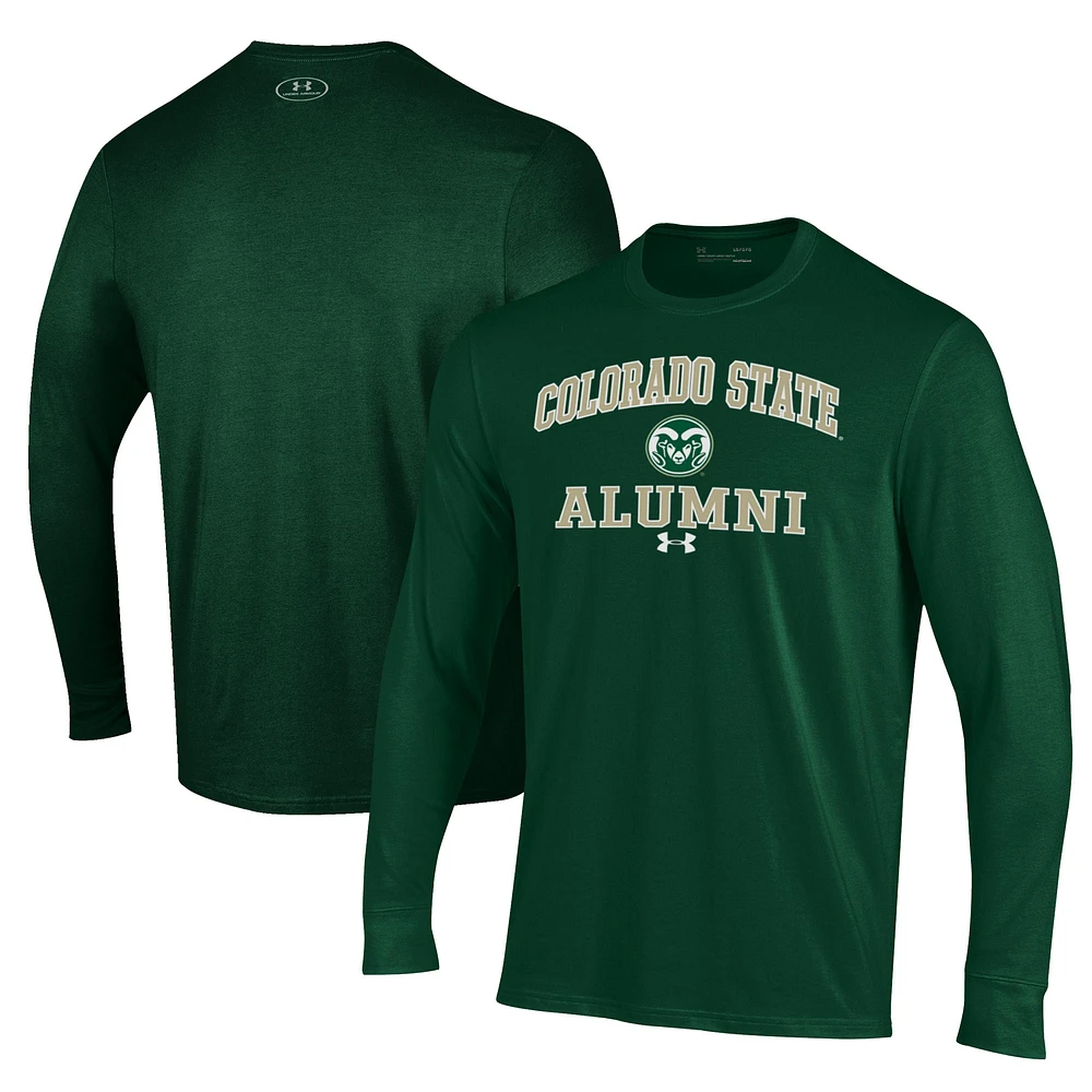 Men's Under Armour Colorado State Rams Alumni Performance Long Sleeve T-Shirt