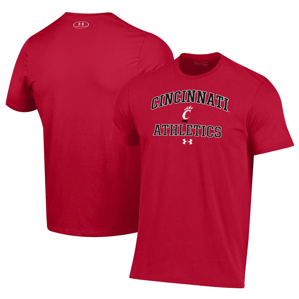 Men's Under Armour Red Cincinnati Bearcats Athletics Performance T-Shirt