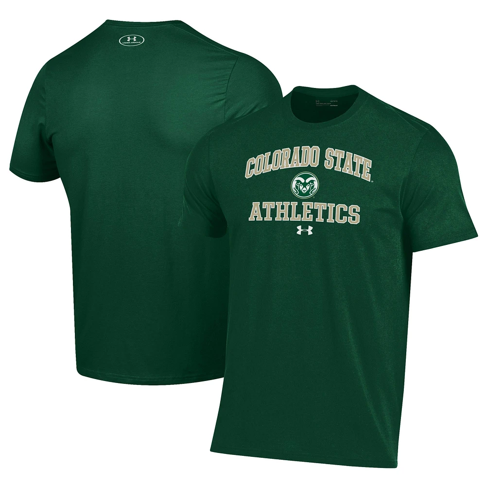 Men's Under Armour Green Colorado State Rams Athletics Performance T-Shirt