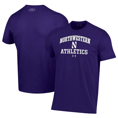 Men's Under Armour Purple Northwestern Wildcats Athletics Performance T-Shirt