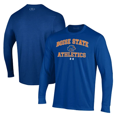 Men's Under Armour Royal Boise State Broncos Athletics Performance Long Sleeve T-Shirt
