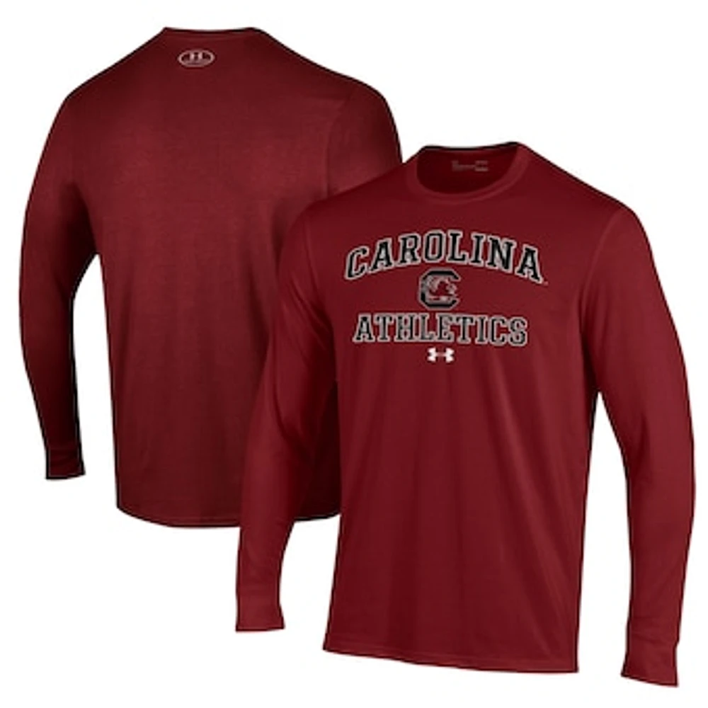 Men's Under Armour Garnet South Carolina Gamecocks Athletics Performance Long Sleeve T-Shirt