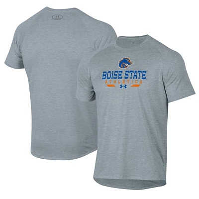 Men's Under Armour Gray Boise State Broncos Athletics Tech T-Shirt