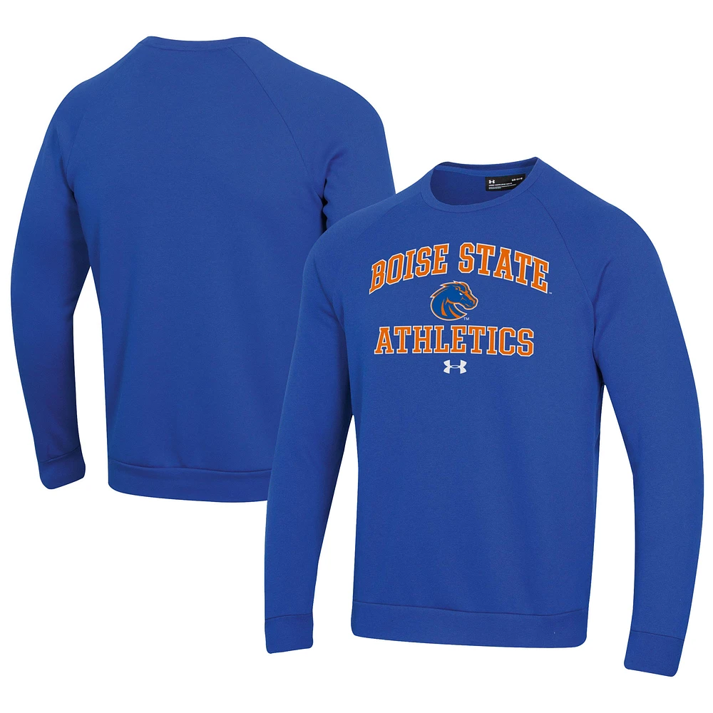 Men's Under Armour Royal Boise State Broncos Athletics All Day Fleece Pullover Sweatshirt
