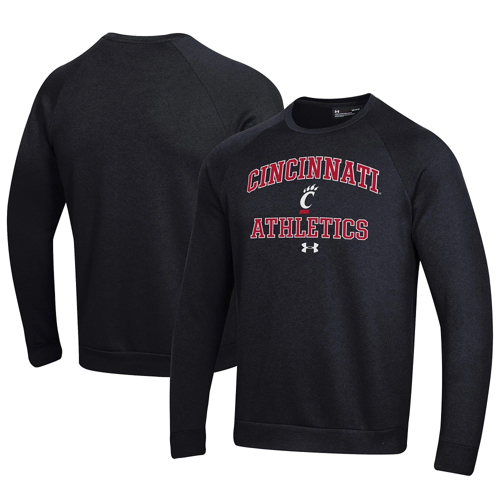 Men's Under Armour Black Cincinnati Bearcats Athletics All Day Fleece Pullover Sweatshirt