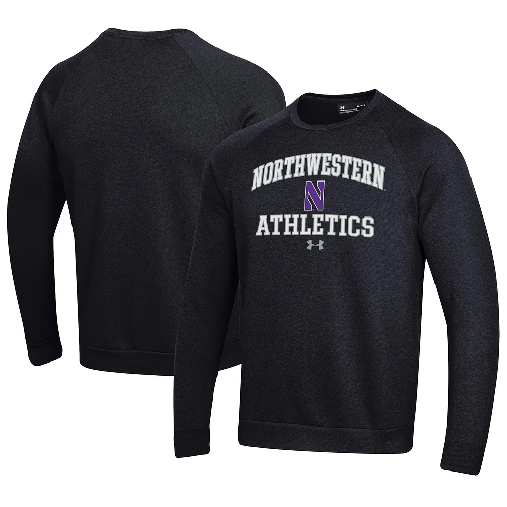 Men's Under Armour Northwestern Wildcats Athletics All Day Fleece Pullover Sweatshirt