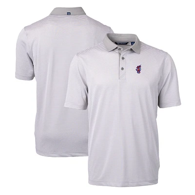 Men's Cutter & Buck Gray Florida Gators Swinging Gator Big & Tall Virtue Eco Pique Recycled Polo