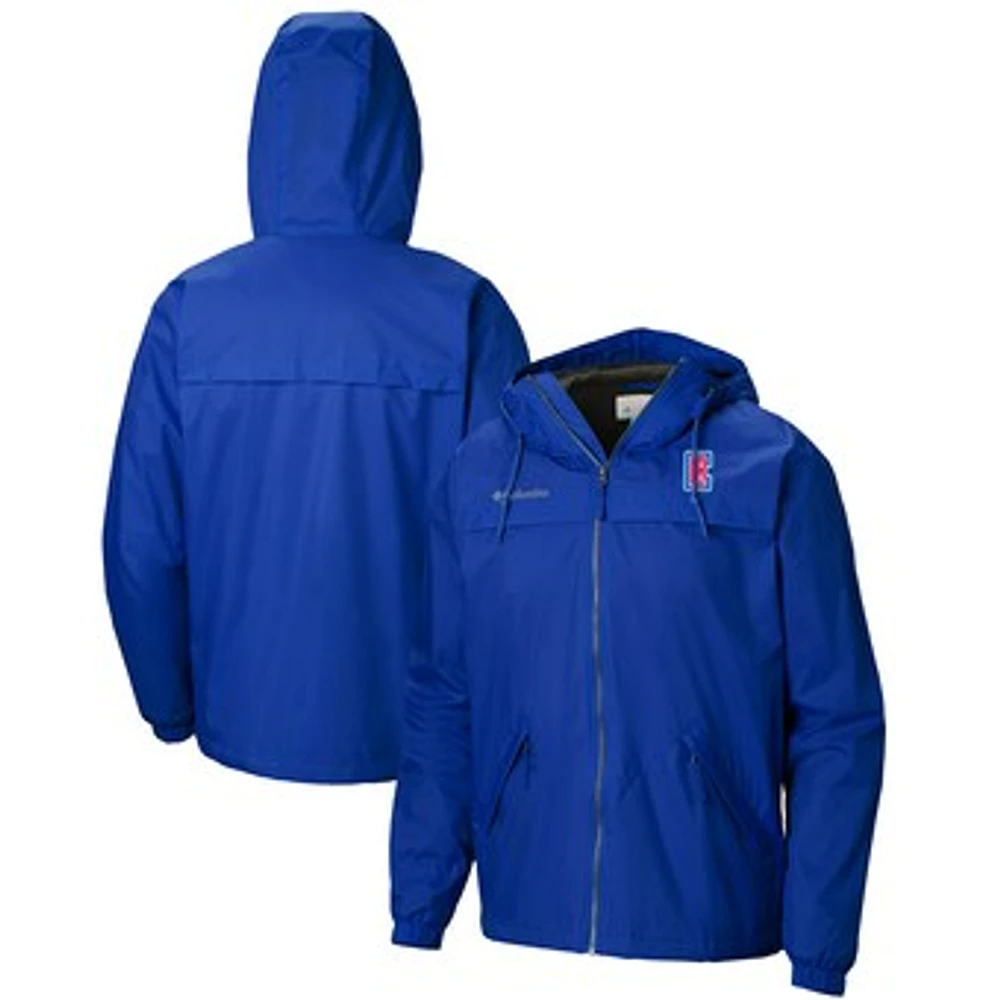 Men's Columbia Blue LA Clippers Oroville Creek Lined Full-Zip Jacket