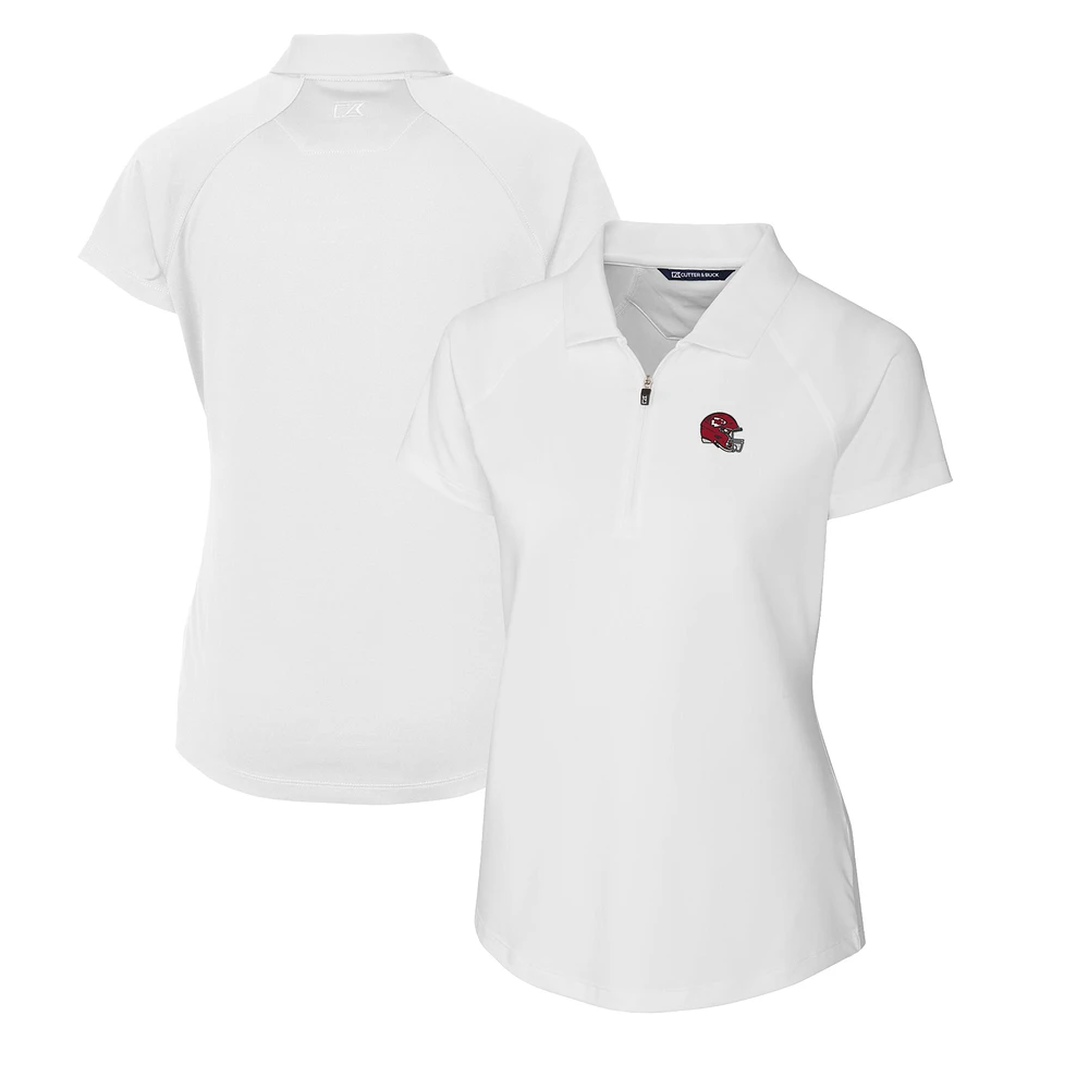 Women's Cutter & Buck Kansas City Chiefs Helmet Logo DryTec Forge Stretch Polo