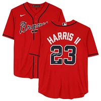 Michael Harris II Atlanta Braves Autographed Red Nike Replica Jersey