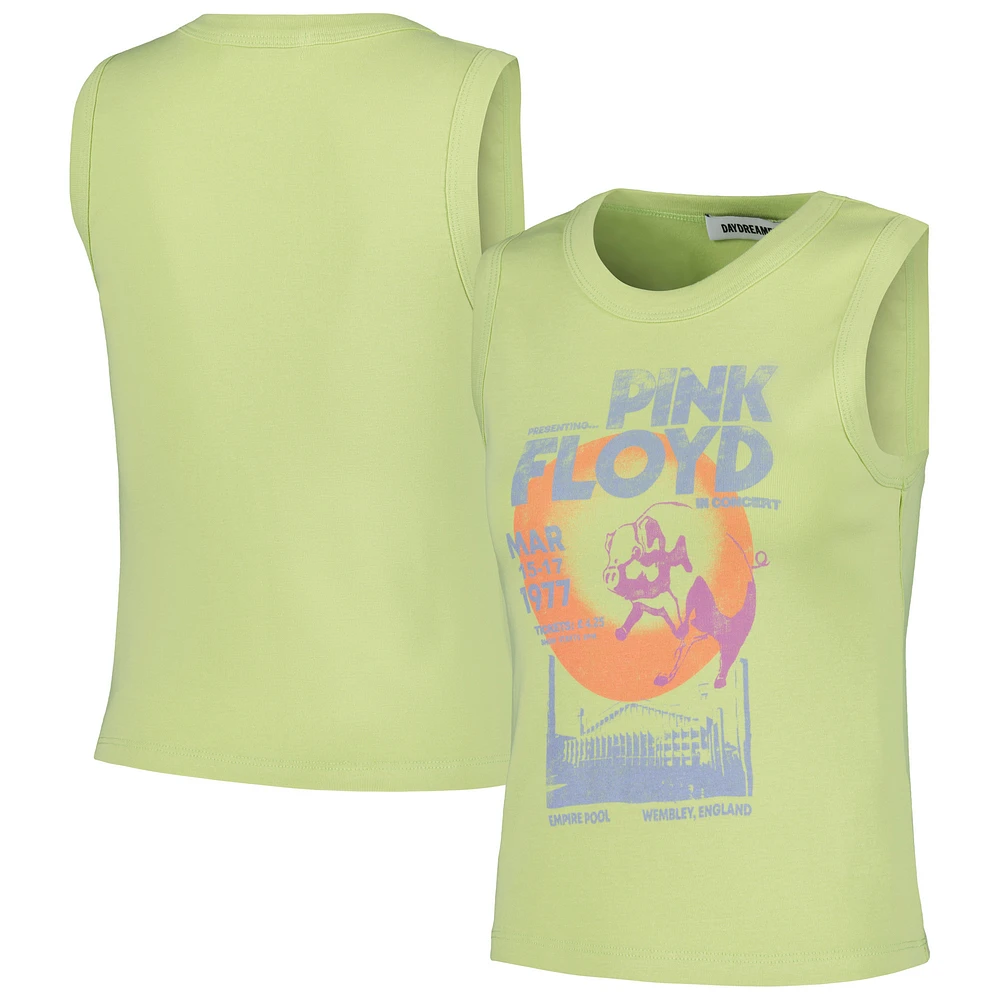 Women's Daydreamer Green Pink Floyd Shrunken Graphic Tank